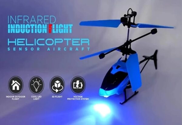 Flying Helicopter With Remote And Gravity Sensor  (Multicolor) - Image 4
