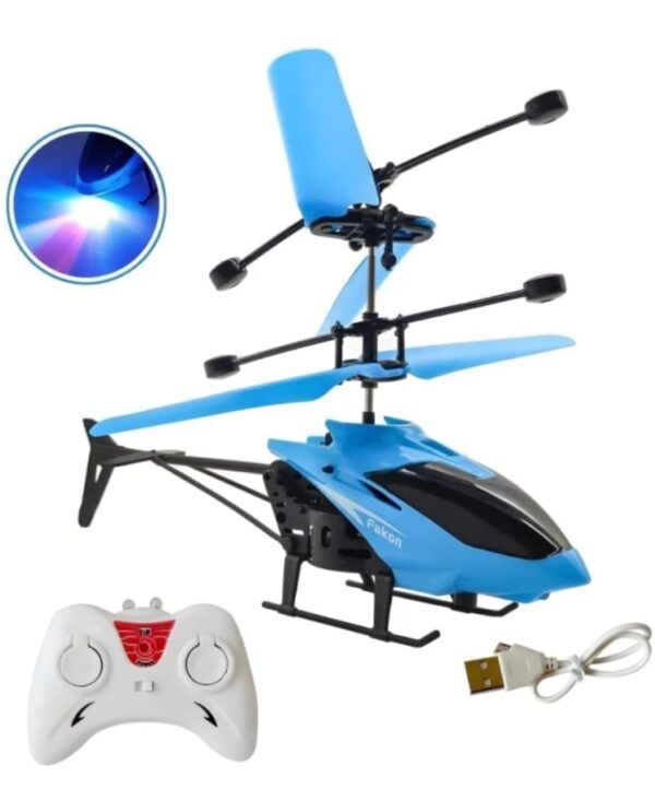 Flying Helicopter With Remote And Gravity Sensor  (Multicolor) - Image 3