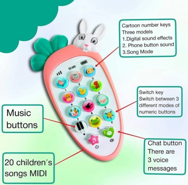 RABIT WITH CARAT MUSIC MOBILE TOY - Image 3