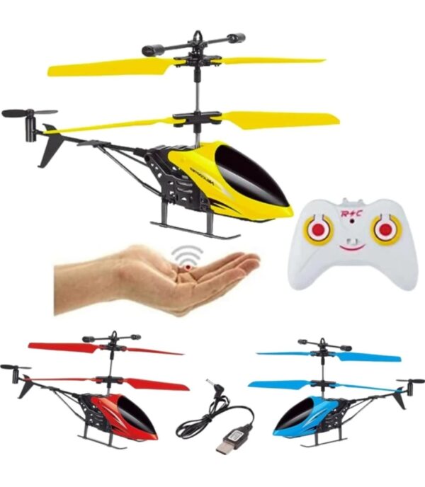 Flying Helicopter With Remote And Gravity Sensor  (Multicolor)