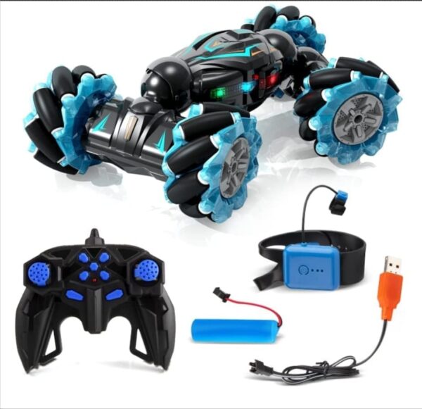Hand Gesture Sensor RC Stunt Car Double Sided Rotating Remote Control Car