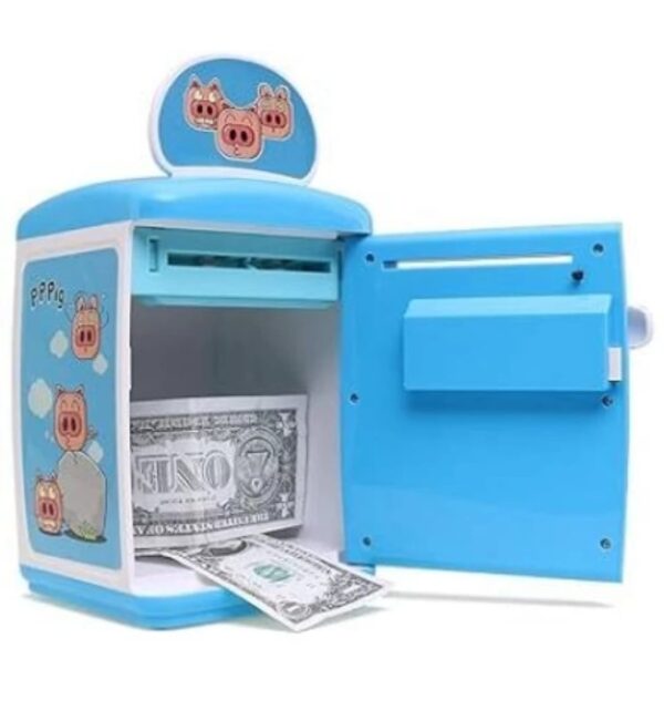 Saving Box Piggy Bank Safe Box Money Coin Atm Bank Toy Atm Machine Kids Gift - Image 3