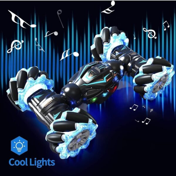 Hand Gesture Sensor RC Stunt Car Double Sided Rotating Remote Control Car - Image 4